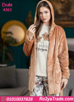 بيجامة حريمي شتوي مع روب