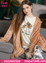 بيجامة حريمي شتوي مع روب