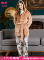 بيجامة حريمي شتوي مع روب