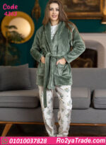 بيجامة حريمي شتوي مع روب