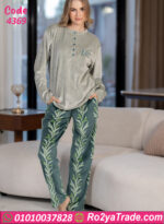 بيجامة قطيفة مريحة