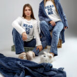 بيجامة شتوي حريمي بالروب