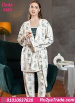 بيجامة حريمي شتوي مع روب