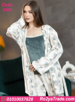 بيجامة حريمي شتوي مع روب