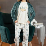 بيجامة حريمي شتوي مع كارديجان