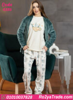 بيجامة حريمي شتوي مع كارديجان