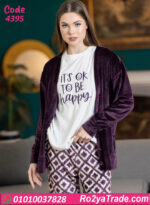 بيجامة حريمي شتوي مع جاكيت