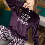 بيجامة حريمي شتوي قطعتين