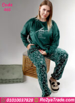 بيجامة قطيفة بيج سايز