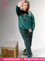 بيجامة قطيفة بيج سايز