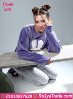 بيجامة شتوي حريمي وان سايز ميفي