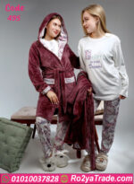 بيجامة شتوي حريمي وان سايز