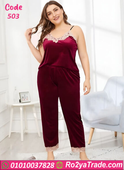 ترنج مخمل دانتيل بيج سايز