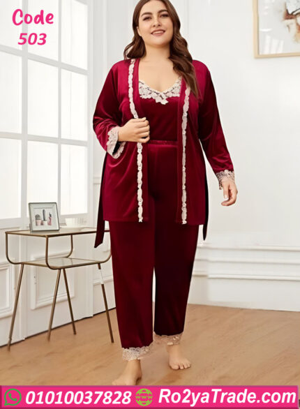 ترنج مخمل دانتيل بيج سايز