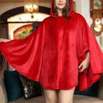 بونشو شتوي حريمي قطيفة للدفا في الشتاء