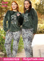 طقم قطيفة شتوي نسائي