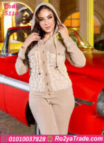 بيجامة شتوي حريمي بغطاء رأس