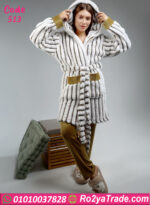 بيجامة قطيفة شتوي بالروب الفرو