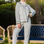 بيجامة قطيفة شتوي نسائي