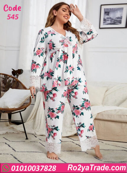 بيجامة حريمي شتوي بيج سايز