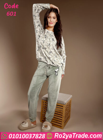 بيجامة شتوي نسائي فرو