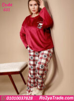 بيجامة شتوي حريمي قطيفة