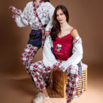 بيجامة حريمي شتوي 3 قطع