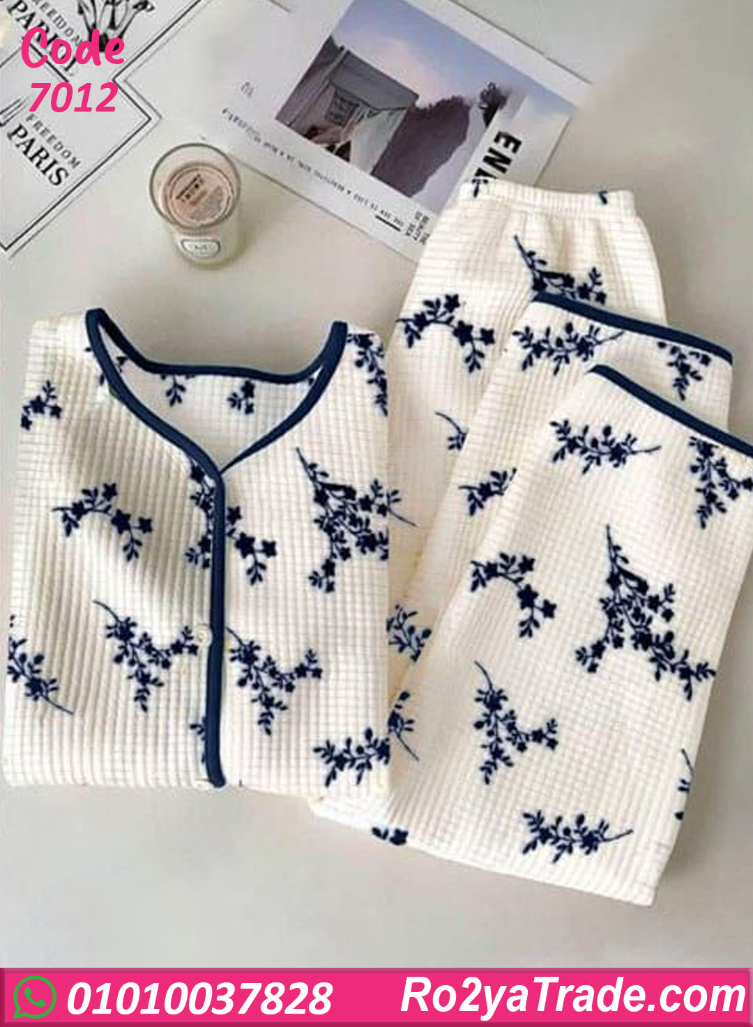 7012 بيجامة حريمي شتوي – كود 7012 - الصورة 1