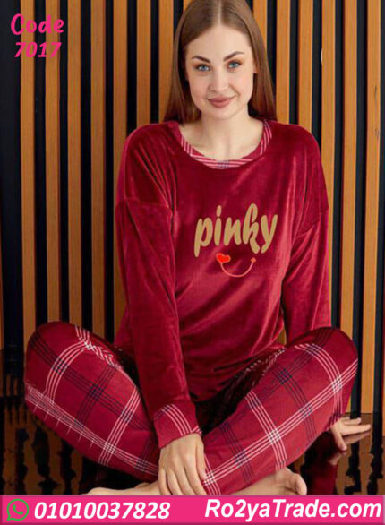 بيجامة حريمي شتوي قطيفة