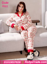 بيجامة شتوي قطيفة تشيري