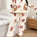 بيجامة حريمي شتوي قطيفة