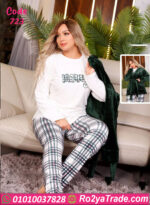 بيجامة شتوي قطيفة حريمي