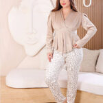 بيجامة شتوي حريمي قطيفة