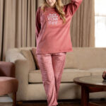 بيجامة شتوي مريحة حريمي