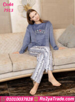 بيجامة قطيفة شتوي باريس