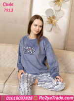 بيجامة قطيفة شتوي باريس