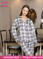 بيجامة شتوي قميص كاروه