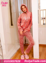 بيجامة شتوي حريمي قطيفة