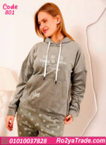 بيجامة شتوي حريمي قطيفة