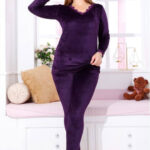 بيجامة شتوي حريمي قطيفة