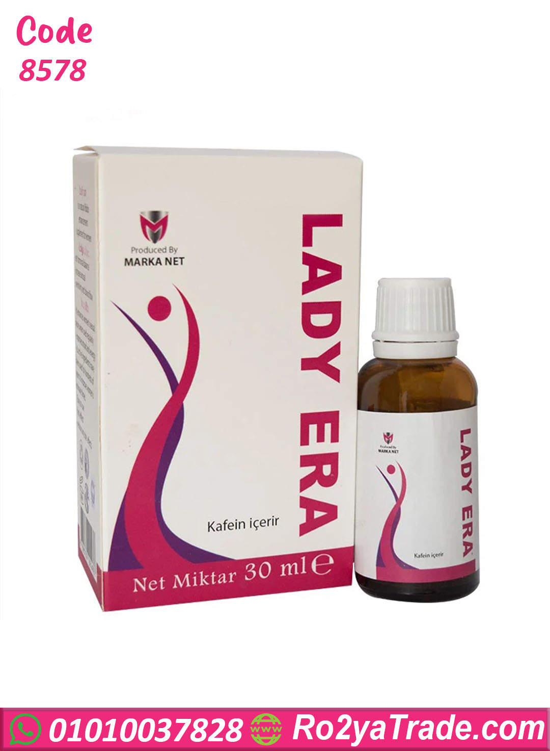 زجاجة ليدي إيرا الأصلية 30 مل – محفز أنثوي يحتوي على كافيين