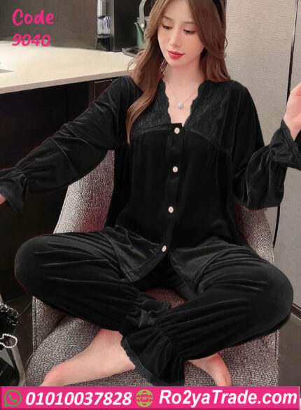 بيجامة حريمي شتوي قطيفة