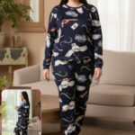 بيجامة حريمي شتوي بيج سايز