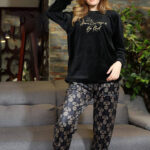 ترنج شتوي قطيفة نسائي مودرن