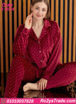 بيجامة شتوي حريمي نقط