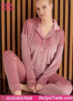 بيجامة شتوي حريمي نقط