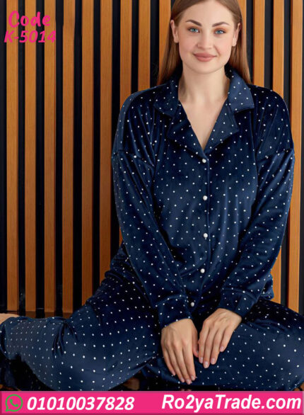 بيجامة شتوي حريمي نقط