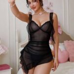 لانجري شيفون قصير