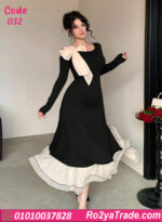 دريس صيفي طويل أسود