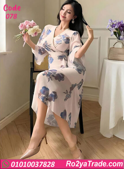 دريس صيفي طويل وردي